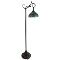 LumiLamp Tiffany Vloerlamp  152 cm Groen Bruin Kunststof Glas Rond