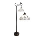 LumiLamp Tiffany Vloerlamp  152 cm Bruin Beige Glas