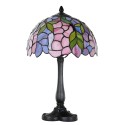 LumiLamp Table Lamp Tiffany Ø 30x50 cm Pink Glass