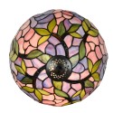 LumiLamp Lampe de table Tiffany Ø 30x50 cm Rose Verre