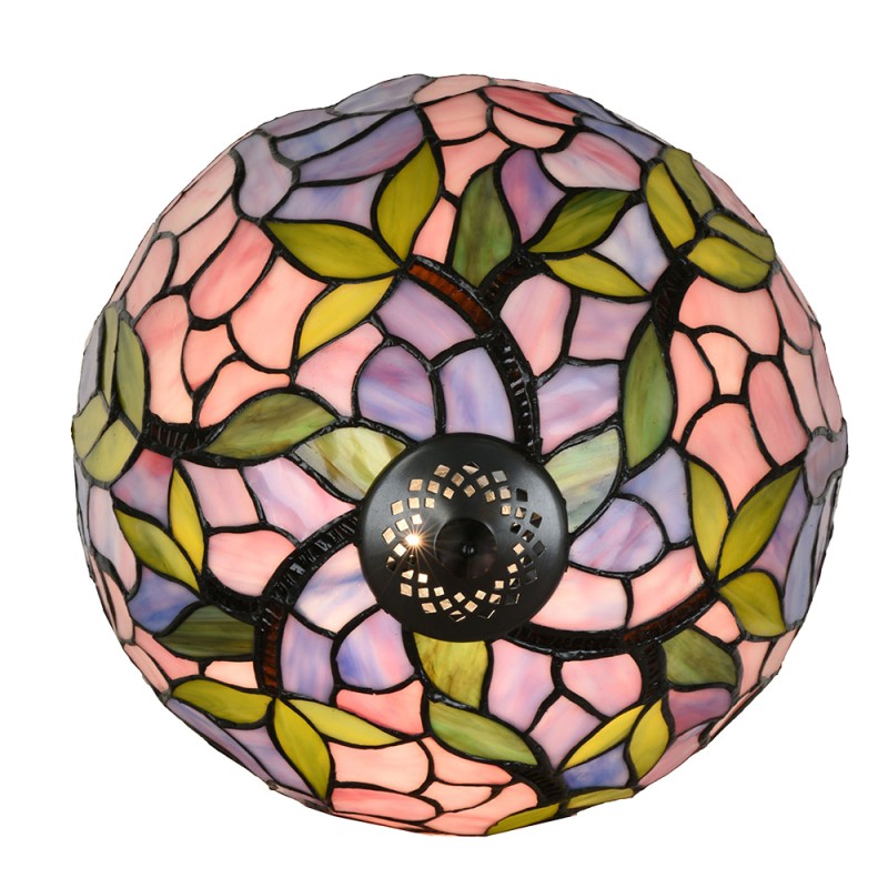 LumiLamp Table Lamp Tiffany Ø 30x50 cm Pink Glass