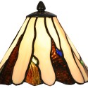 LumiLamp Tiffany Tafellamp  Ø 20x60 cm Beige Bruin Glas