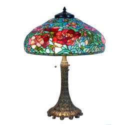 LumiLamp Lampada da tavolo Tiffany Ø 55x 85 cm Verde Vetro