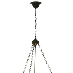 LumiLamp Pendant Light Tiffany 100 cm  Brown Iron