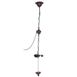 LumiLamp Pendant Light Tiffany 16x16x95 cm  Brown Iron