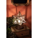 LumiLamp Desk Lamp Star 26x26x36 cm  Transparent Metal Glass