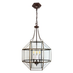 LumiLamp Pendant Lamp 35x35x180 cm  Transparent Metal Glass