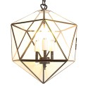 LumiLamp Hanglamp  30x30x160 cm  Transparant Metaal Glas