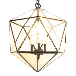 LumiLamp Lampes à suspension 30x30x160 cm  Transparent Métal Verre