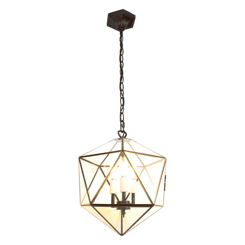 LumiLamp Hanglamp  30x30x160 cm  Transparant Metaal Glas