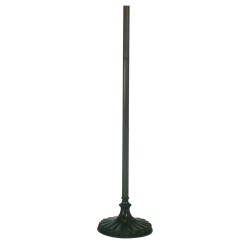 LumiLamp Lampe Base Floor Lamp Tiffany Ø 30x165 cm  Brown Plastic Iron