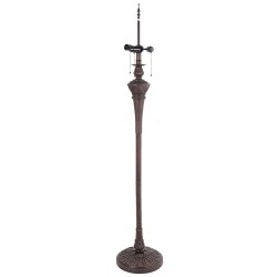 LumiLamp Lampe Base Floor Lamp Tiffany Ø 31x164 cm  Brown Metal