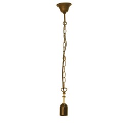 LumiLamp Suspension Tiffany 130 cm  Couleur or Fer