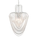 LumiLamp Chandelier Ø 58x100 cm Silver colored Iron Glass