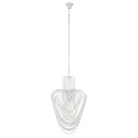 LumiLamp Chandelier Ø 58x100 cm Silver colored Iron Glass