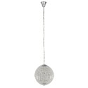 LumiLamp Chandelier Ø 40x48 cm Silver colored Metal Glass Round