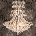 LumiLamp Chandelier 60-180 x Ø50 cm Transparent Iron Glass