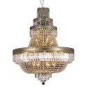LumiLamp Chandelier Ø 80x105/220 cm  Gold colored Iron Glass