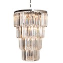 LumiLamp Chandelier Ø 65x96 cm Transparent Iron Glass