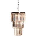 LumiLamp Chandelier Ø 47x74 cm  Transparent Iron Glass