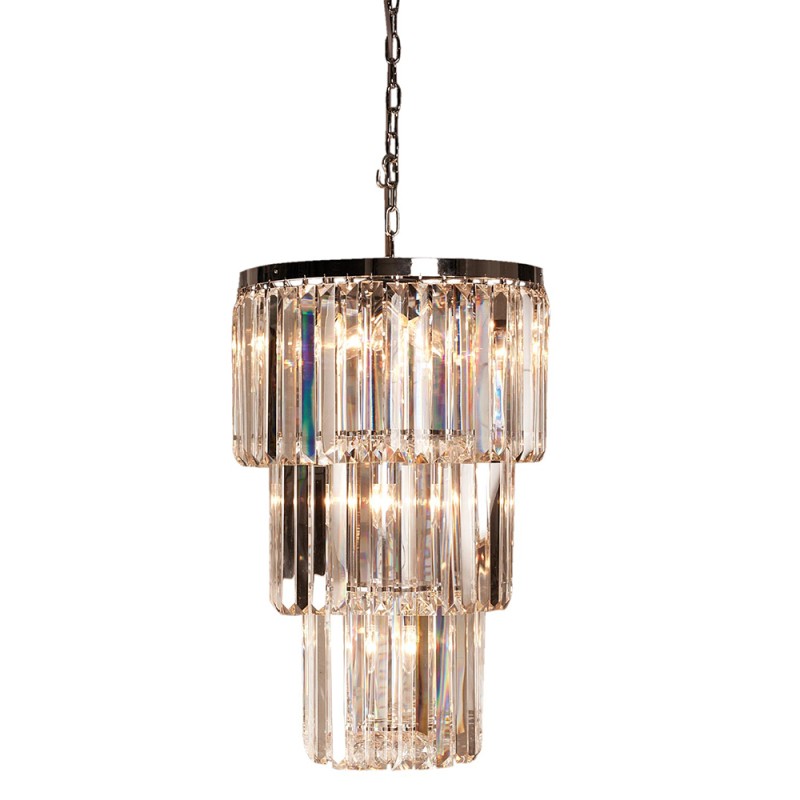 LumiLamp Chandelier Ø 47x74 cm  Transparent Iron Glass