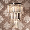 LumiLamp Chandelier Ø 47x74 cm  Transparent Iron Glass