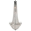 LumiLamp Chandelier Ø 50x113 cm  Silver colored Iron Glass