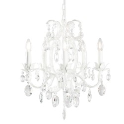 LumiLamp Chandelier Ø 50x56 cm  Transparent Iron Glass