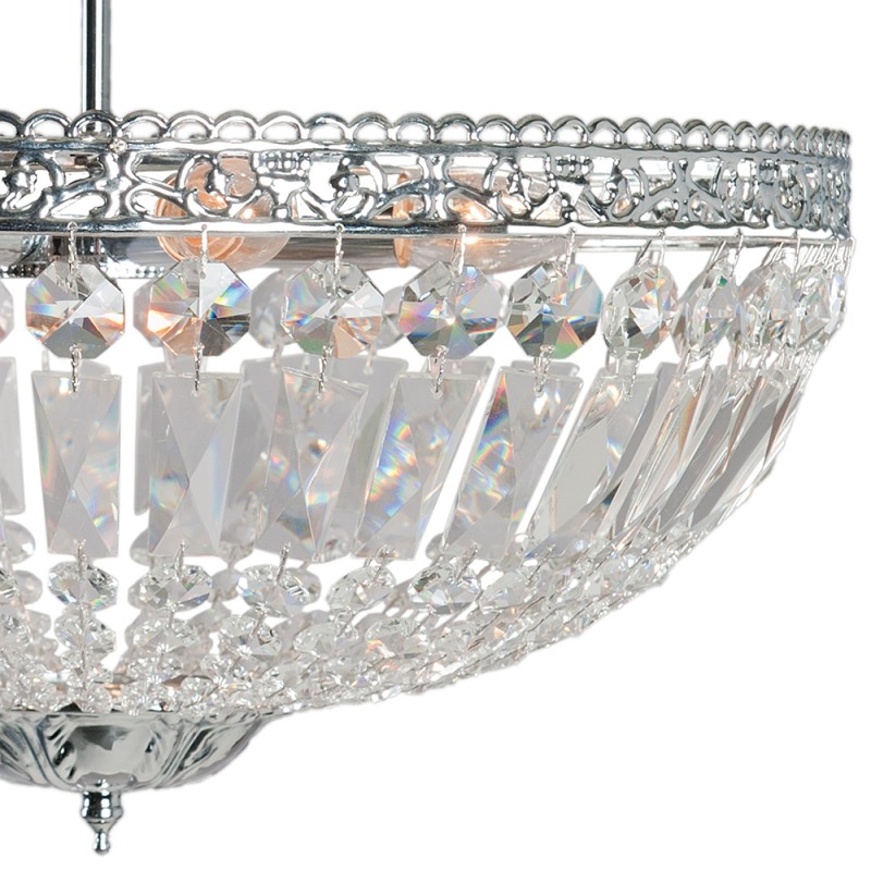 LumiLamp Crystal Ceiling Lamp Ø 47x38 cm  Transparent Iron Glass