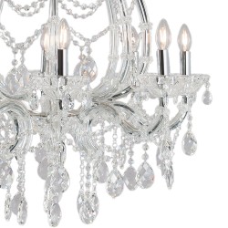 LumiLamp Chandelier Ø 73x86 cm  Transparent Iron Glass