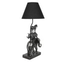 Clayre & Eef Lampada da tavolo Elefante 32x27x65 cm  Nero Plastica