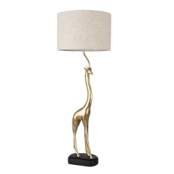 Clayre & Eef Lampada da tavolo Giraffa Ø 30x85 cm  Color oro Plastica