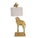 Clayre & Eef Lampada da tavolo Giraffa 39x30x85 cm  Color oro Plastica