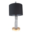 Clayre & Eef Table Lamp Guitar Ø 30x68 cm Grey Plastic