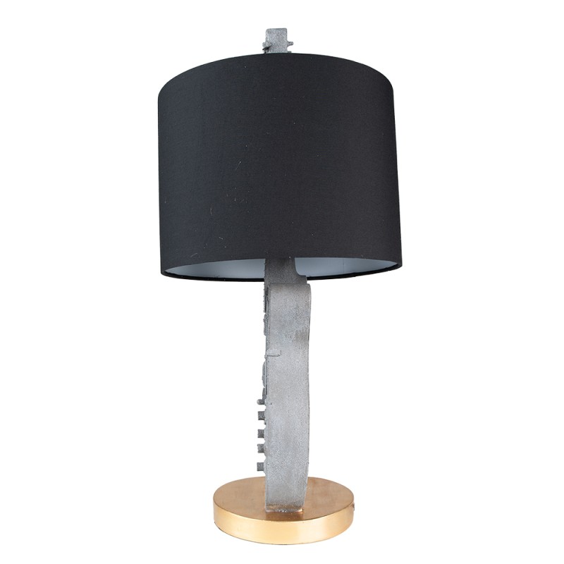 Clayre & Eef Table Lamp Guitar Ø 30x68 cm Grey Plastic