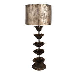 Clayre & Eef Table Lamp Ø 30x81 cm Brown Iron