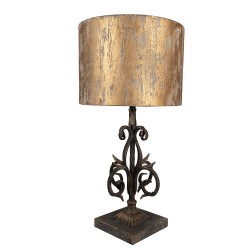 Clayre & Eef Lampada da tavolo Ø 36x71 cm Marrone Ferro