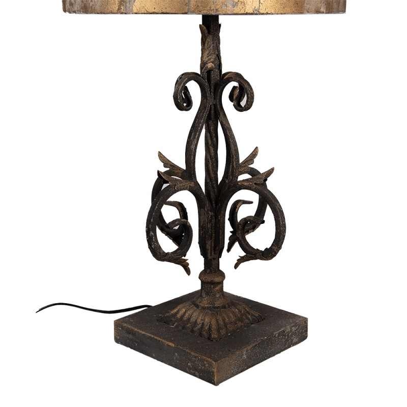 Clayre & Eef Lampe de table Ø 36x71 cm Marron Fer