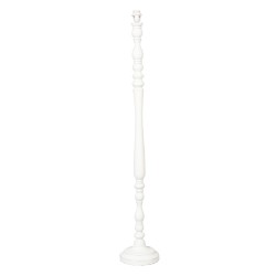 Clayre & Eef Lampada da terra Ø 22x135 cm  Bianco Legno  Rotondo