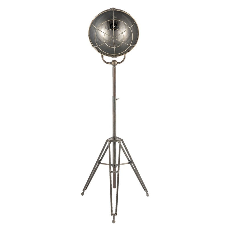 Clayre & Eef Floor Lamp 51x46x175 cm  Grey Iron Round