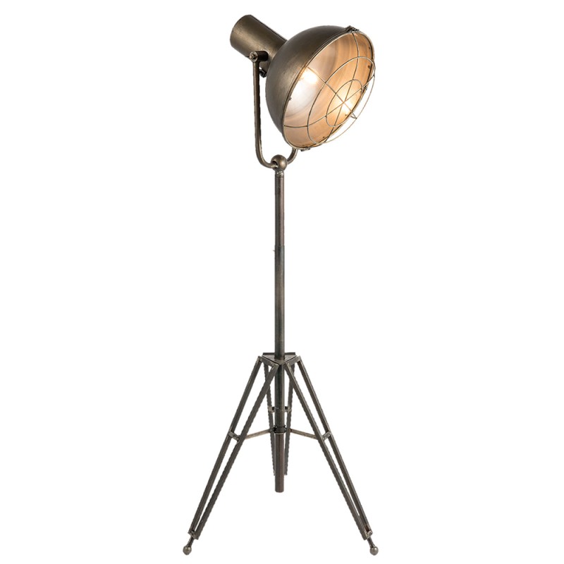 Clayre & Eef Vloerlamp  51x46x175 cm  Grijs Ijzer Rond