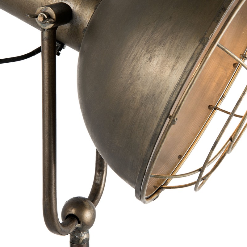 Clayre & Eef Floor Lamp 51x46x175 cm  Grey Iron Round