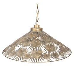 Clayre & Eef Pendant Lamp Ø 61x51/156 cm  Gold colored Iron Round