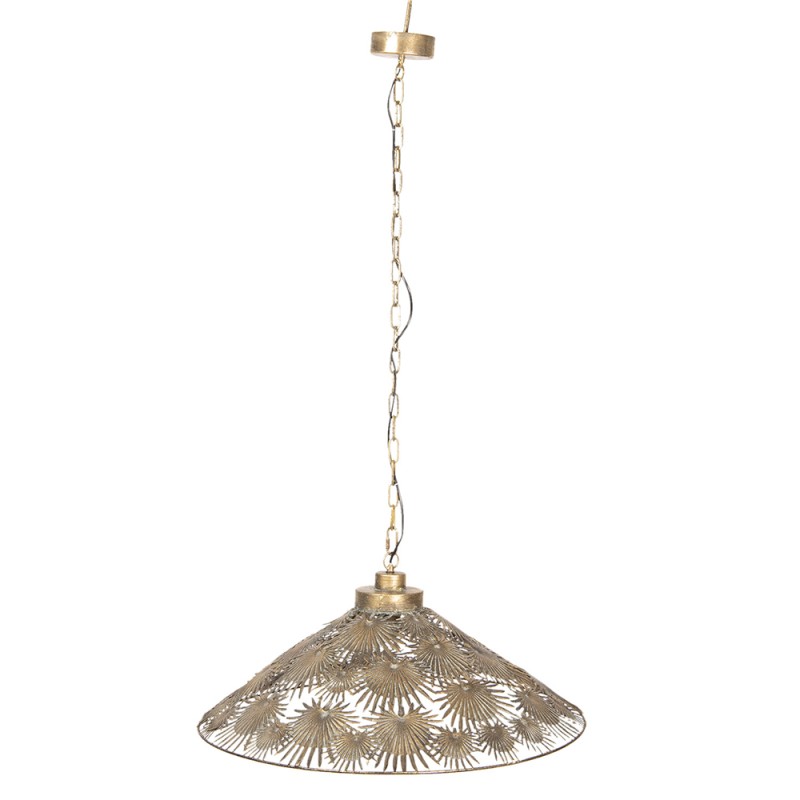 Clayre & Eef Pendant Lamp Ø 61x51/156 cm  Gold colored Iron Round