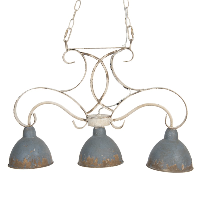 Clayre & Eef Pendant Lamp 60x15x42 cm  Grey Iron