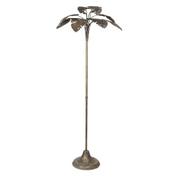 Clayre & Eef Vloerlamp  64x64x165 cm Goudkleurig Metaal