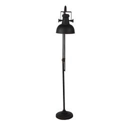 Clayre & Eef Lampada da terra 59x27x189 cm  Nero Ferro