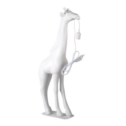 Clayre & Eef Stehlampe Giraffe 48x18x99 cm Weiß Polyresin