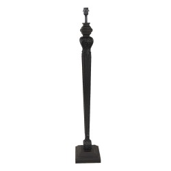 Clayre & Eef Lampadaire Ø 23x134 cm Noir Bois Rond