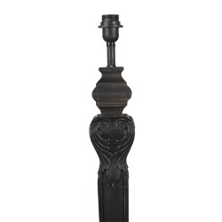 Clayre & Eef Lampadaire Ø 23x134 cm Noir Bois Rond